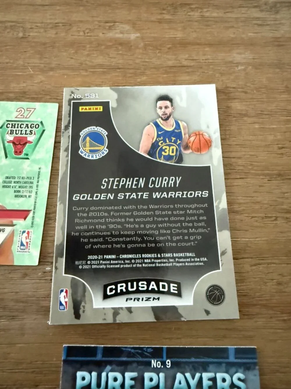 Michael Jordan & Stephen Curry Basketball Card Lot (6 Cards) – Panini, Upper Dec